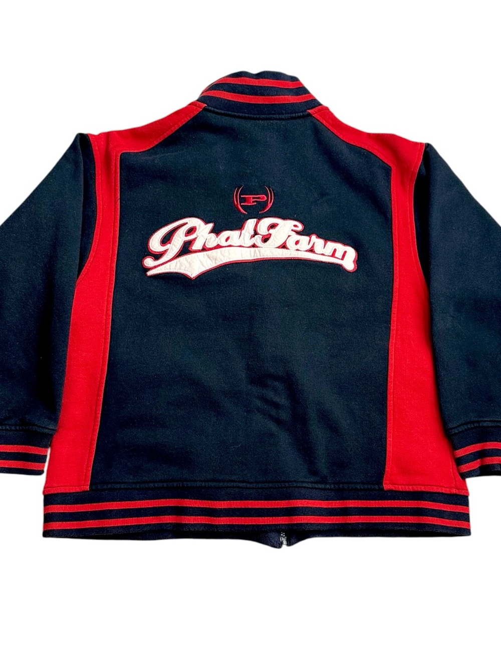 Phat Farm Tracksuit Set Youth L 14 16 Red Black Full Zip Jacket Pants Y2K - Picture 4 of 13